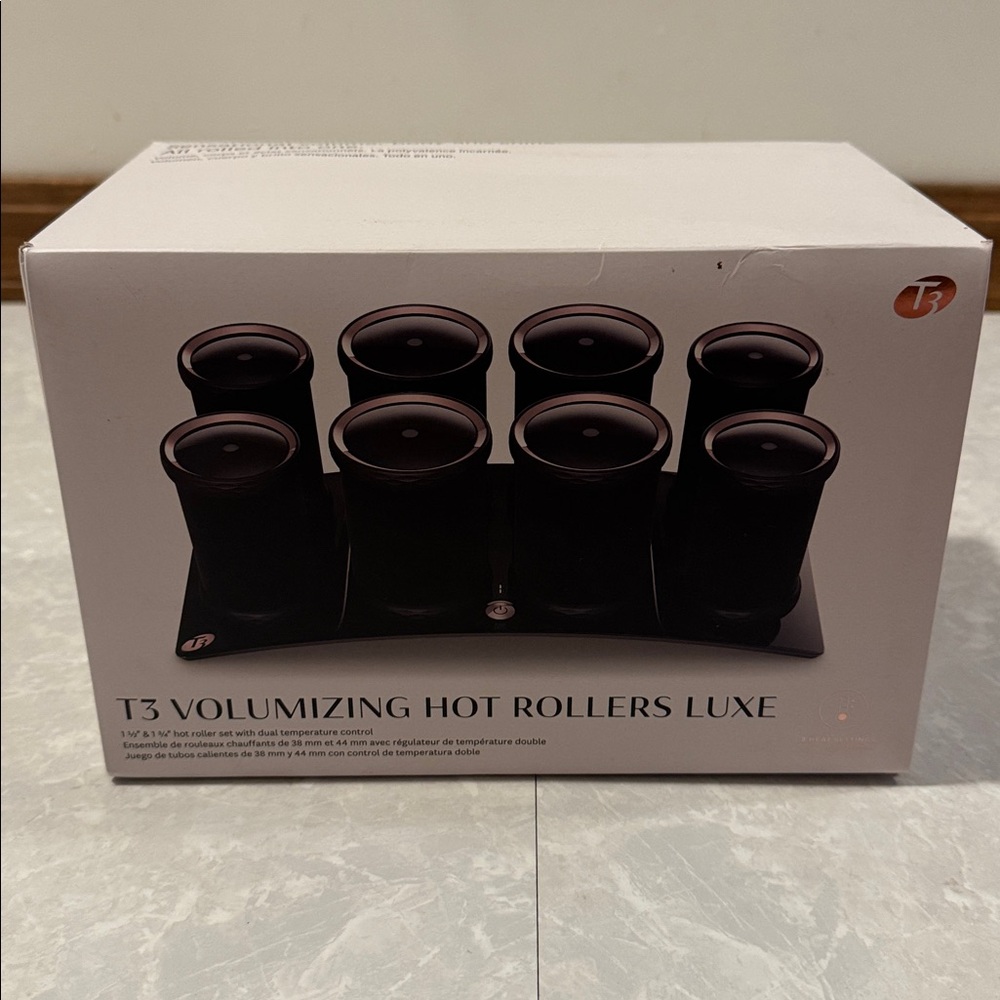 T3 Hot Rollers and clips..Black and copper in color.